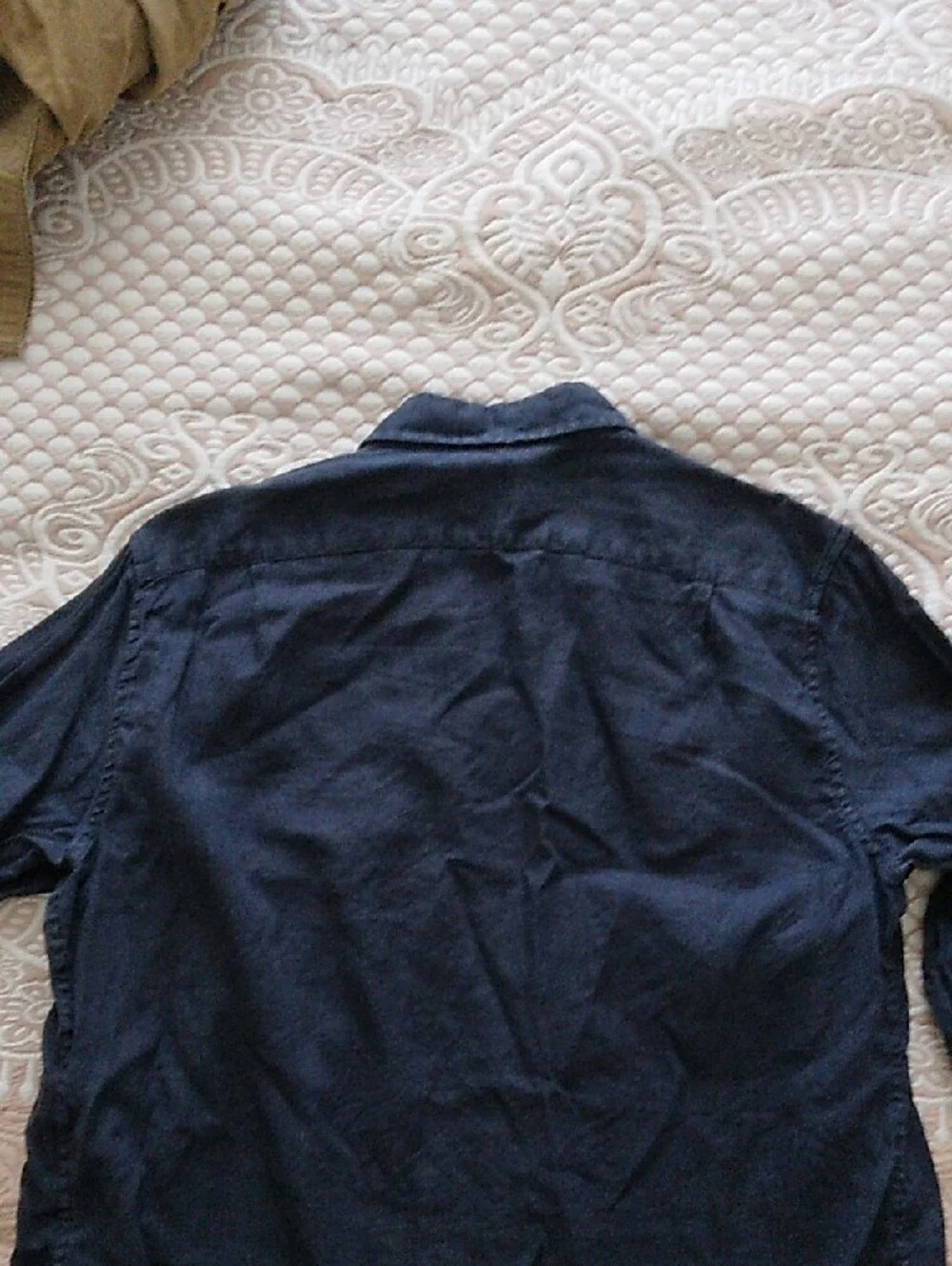 J. Crew Navy Button-Down Oxford Shirt